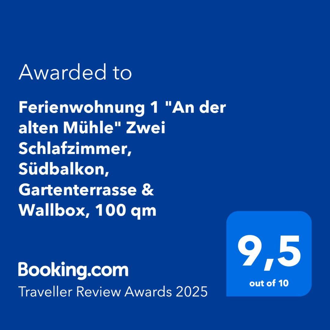 "An Der Alten Muehle 1" Fewo 120 Qm, Zwei Grosse Schlafzimmer, Suedbalkon, Gartenterrasse & Wallbox Bad Bentheim Dış mekan fotoğraf